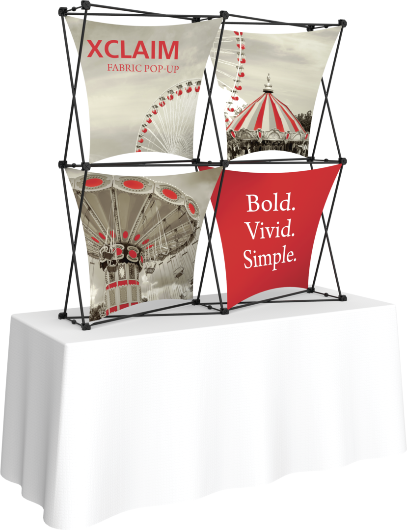 Xclaim 5ft Tabletop Fabric Popup Display Kit 04