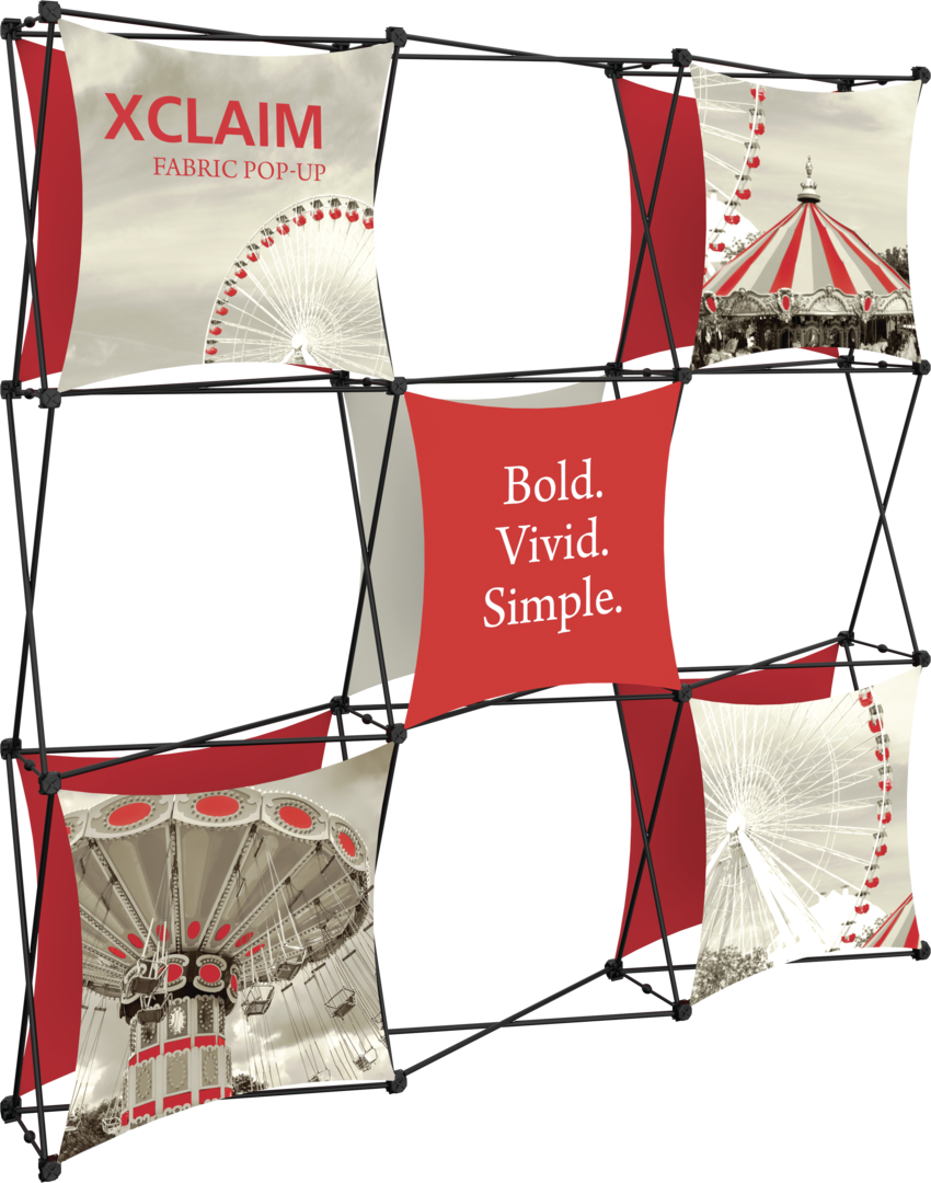 Xclaim 8ft Fabric Popup Display Kit 04