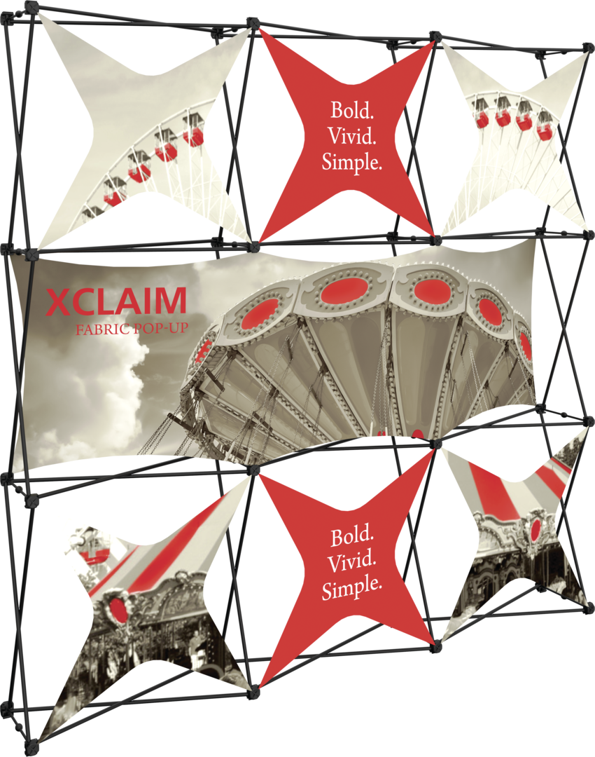 Xclaim 8ft Fabric Popup Display Kit 06